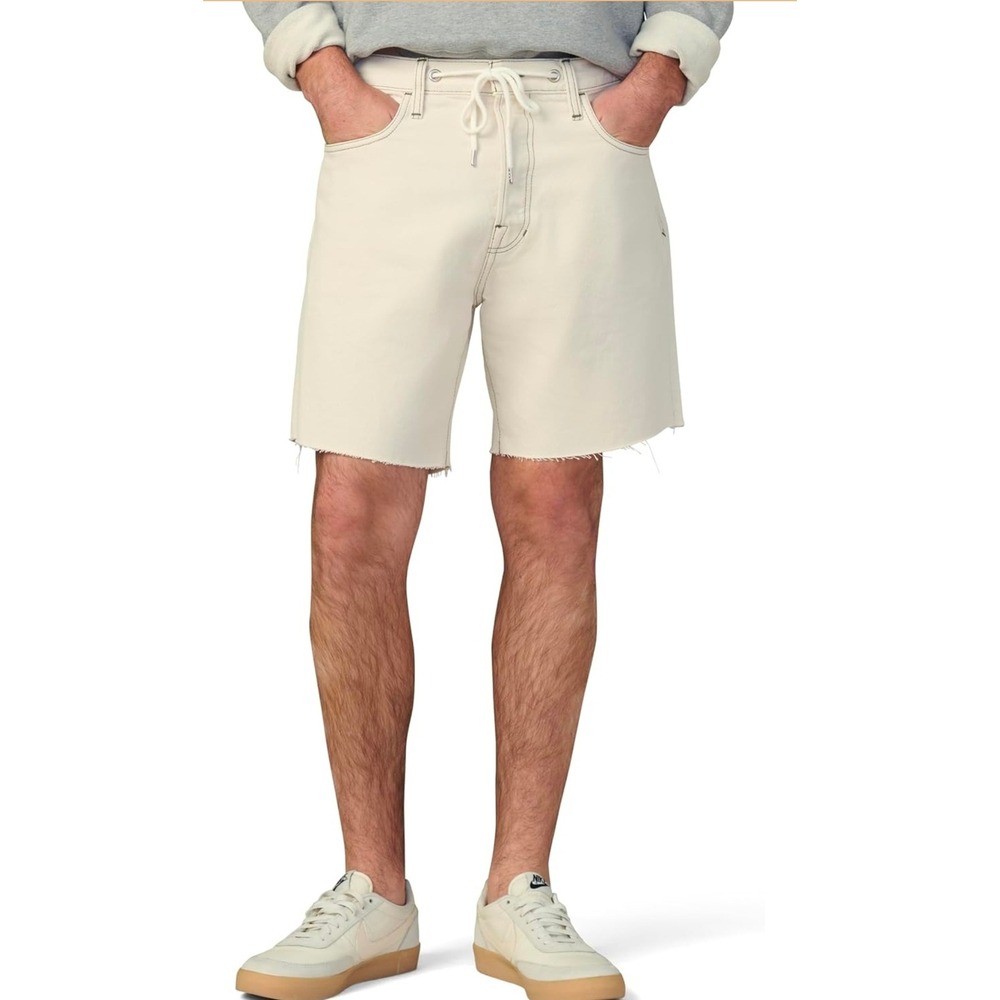 Joe's‎ Jeans Mens Denim Shorts Ecru Drawstring Raw Hem Size 36 NEW - Picture 7 of 10